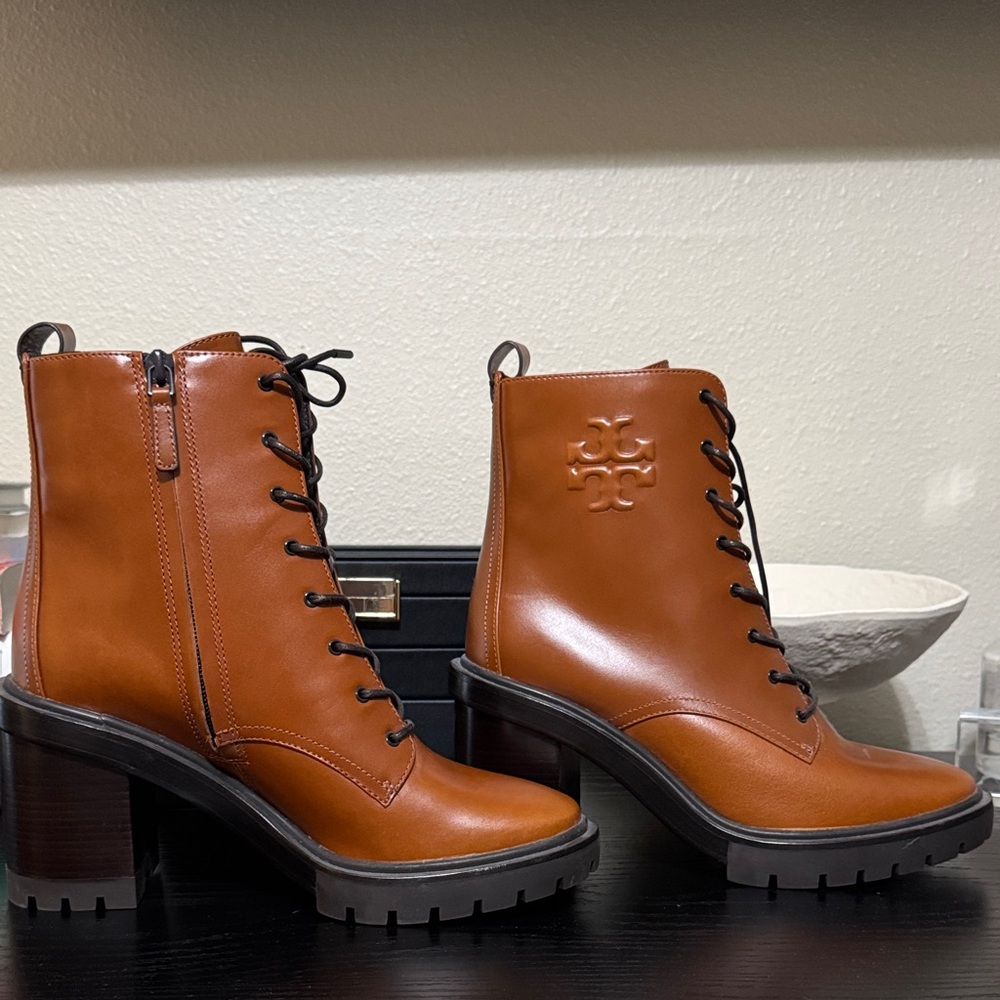 Women's Tory Burch Brown Leather Ankle Boots